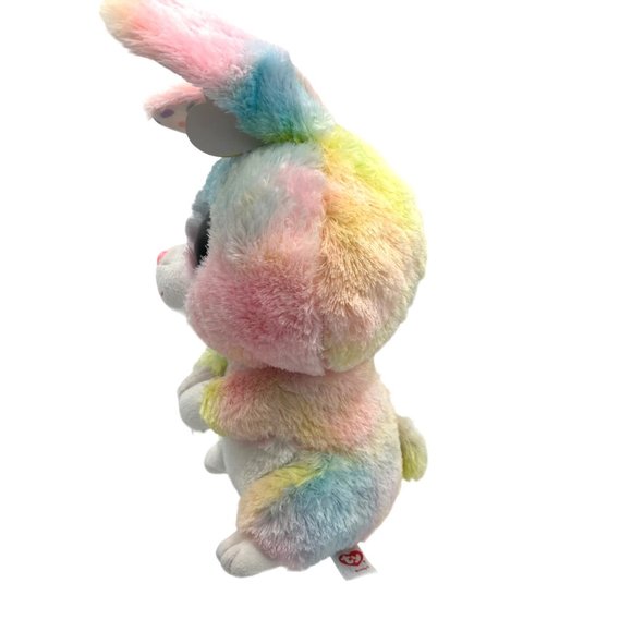 Ty Beanie Boos Collection Bubby Bunny Stuffed Animal Plush Toy Spring Silk - Picture 6 of 11